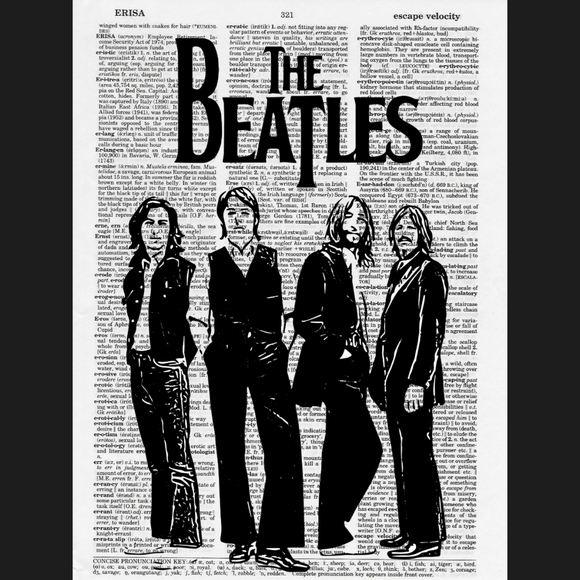 The Beatles Dictionary Art Print Music Decor - Picture 4 of 4